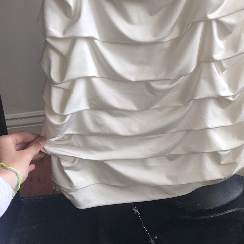 White Ruffle Dress - Picture 4 of 4